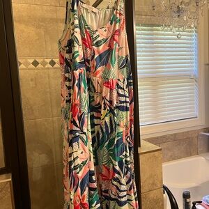 LOFT Multicolor Floral Dress